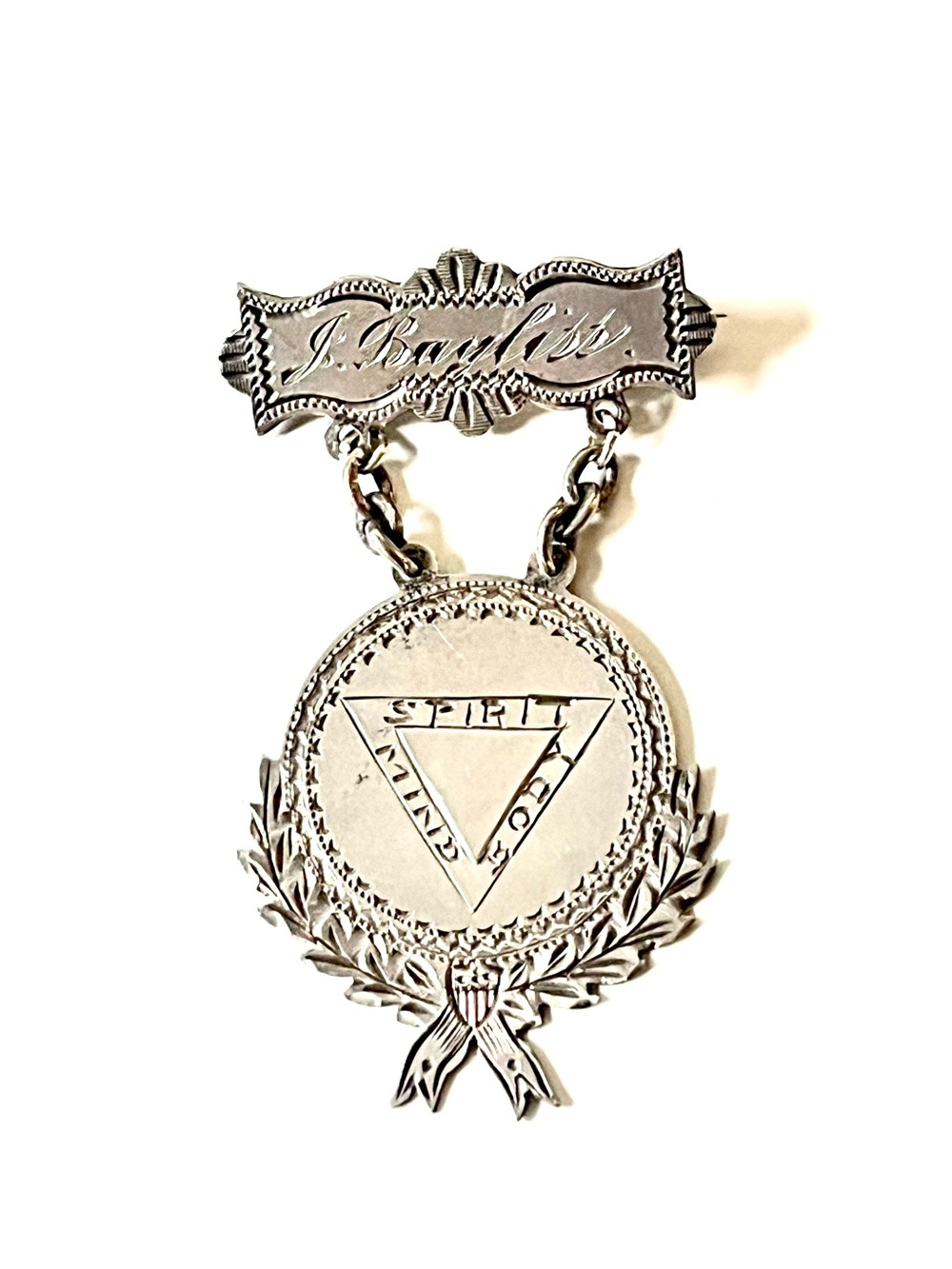 Rare 1901 YMCA Sterling Silver Medal